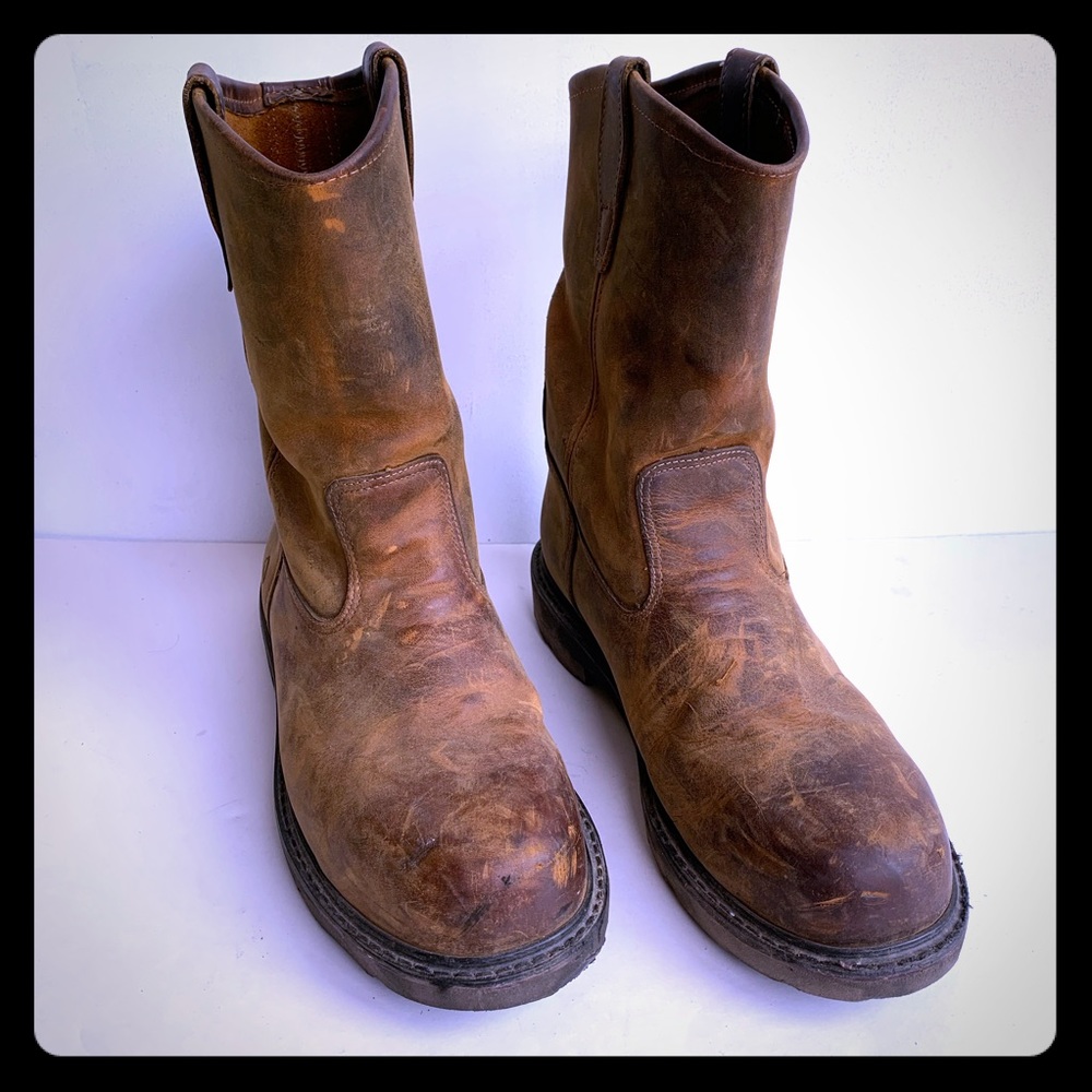 Wolverine Leather Steel Toe Work Boot Cowboy Boot